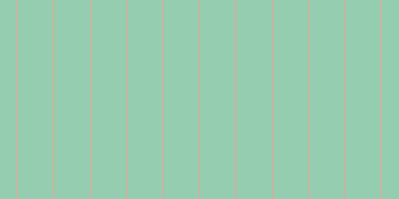 #71bd97 (75%), #eba393 vertical lines, two pixels wide, seventy-one pixels apart
