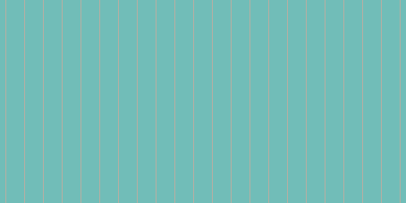#71bdb8, #eba393 vertical lines, one pixels wide, thirty-six pixels apart