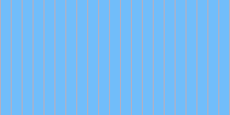 #71bdfa, #eba393 vertical lines, two pixels wide, thirty-six pixels apart