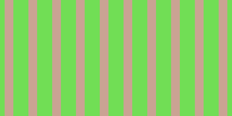 #71de55, #caa393 vertical lines, thirty pixels wide, fifty-two pixels apart