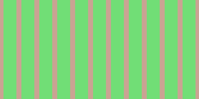 #71de76, #caa393 vertical lines, twenty pixels wide, fifty-two pixels apart