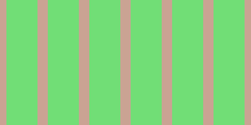 #71de76, #caa393 vertical lines, thirty-three pixels wide, ninety-nine pixels apart