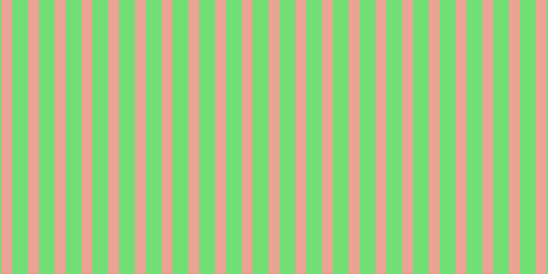 #71de76, #eba393 vertical lines, sixteen pixels wide, twenty-three pixels apart