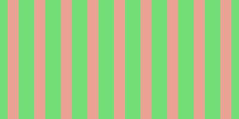 #71de76, #eba393 vertical lines, thirty-seven pixels wide, fifty-two pixels apart