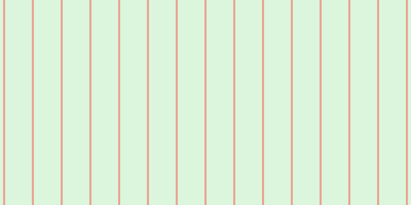 #71de76 (25%), #eba393 vertical lines, four pixels wide, fifty-two pixels apart