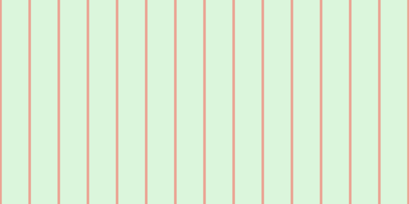 #71de76 (25%), #eba393 vertical lines, five pixels wide, fifty-two pixels apart