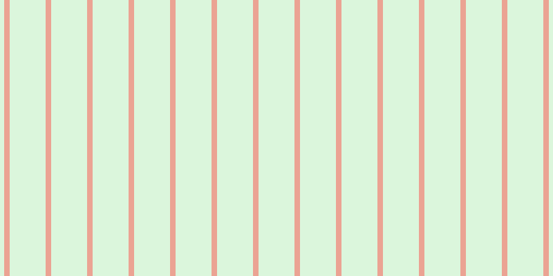 #71de76 (25%), #eba393 vertical lines, eight pixels wide, fifty-two pixels apart