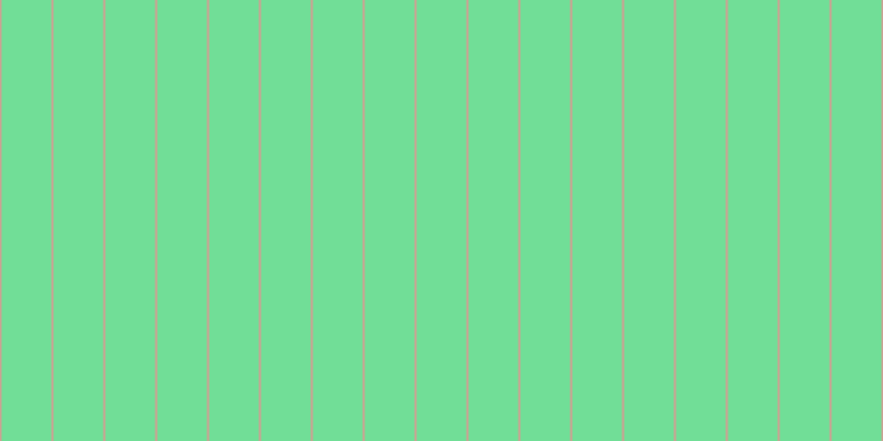 #71de97, #caa393 vertical lines, two pixels wide, forty-five pixels apart