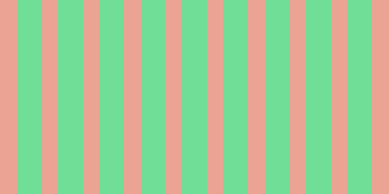 #71de97, #eba393 vertical lines, thirty-three pixels wide, fifty-two pixels apart