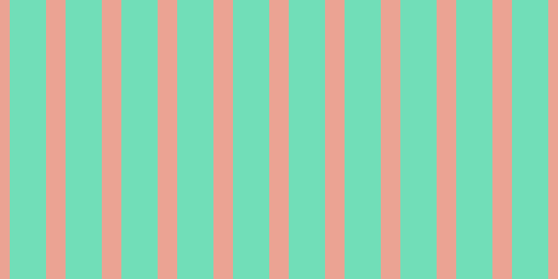 #71deb8, #eba393 vertical lines, twenty-eight pixels wide, fifty-two pixels apart