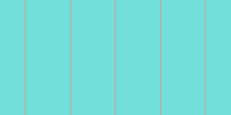 #71ded9, #caa393 vertical lines, two pixels wide, seventy-six pixels apart