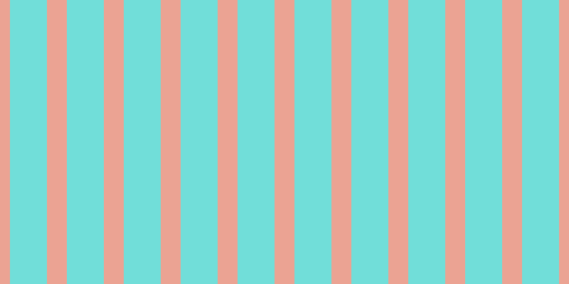 #71ded9, #eba393 vertical lines, twenty-eight pixels wide, fifty-two pixels apart