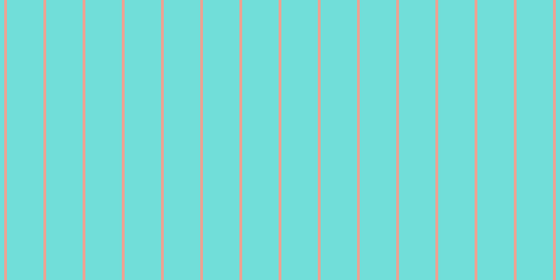 #71ded9, #eba393 vertical lines, four pixels wide, fifty-two pixels apart