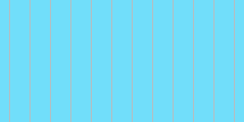#71defa, #eba393 vertical lines, two pixels wide, sixty-five pixels apart