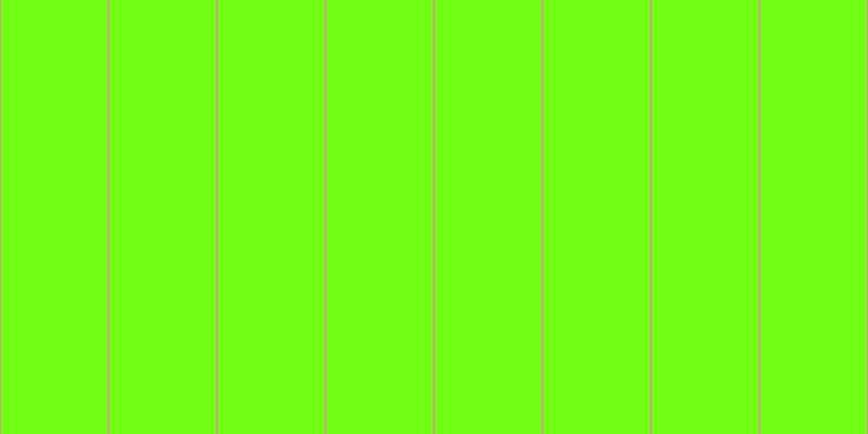 #71ff13, #caa393 vertical lines, two pixels wide, ninety-eight pixels apart