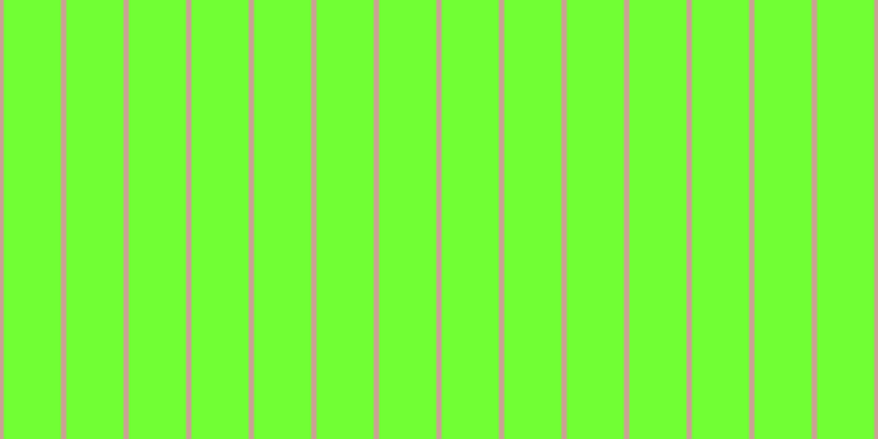 #71ff34, #caa393 vertical lines, five pixels wide, fifty-two pixels apart