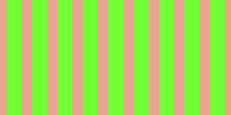 #71ff34, #eba393 vertical lines, thirty-six pixels wide, fifty-two pixels apart
