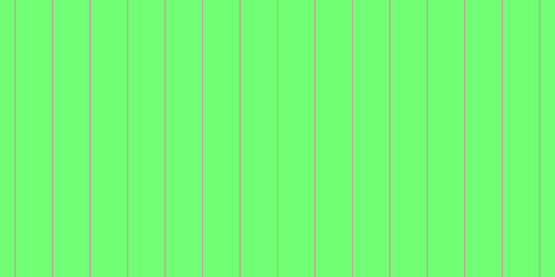 #71ff76, #caa393 vertical lines, two pixels wide, fifty-two pixels apart