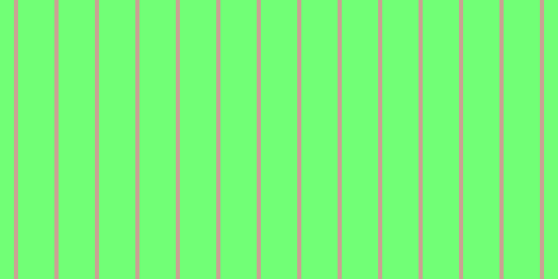 #71ff76, #caa393 vertical lines, six pixels wide, fifty-two pixels apart