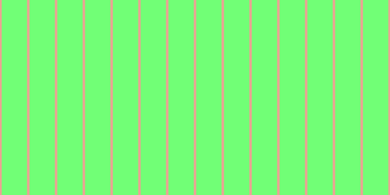 #71ff76, #eba393 vertical lines, five pixels wide, fifty-two pixels apart