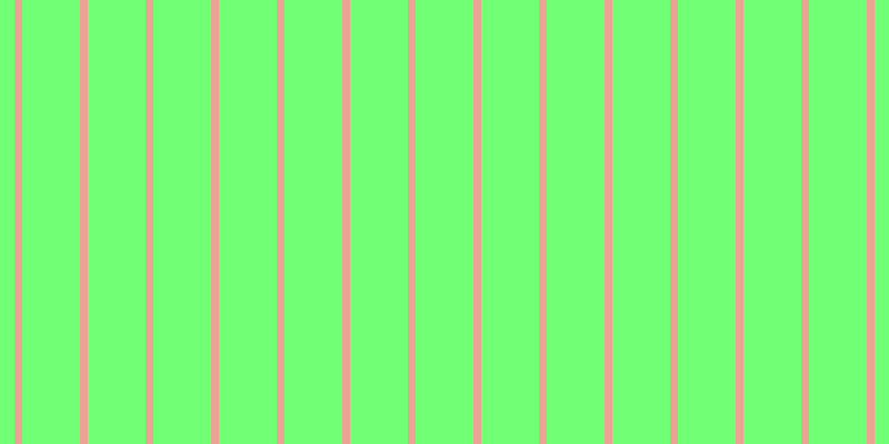 #71ff76, #eba393 vertical lines, seven pixels wide, fifty-two pixels apart