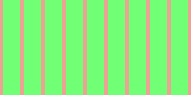 #71ff76, #eba393 vertical lines, seventeen pixels wide, seventy-one pixels apart