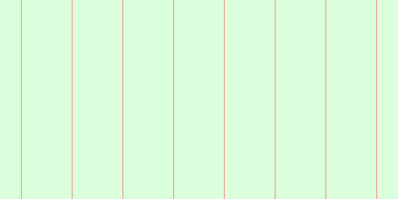 #71ff76 (25%), #eba393 vertical lines, two pixels wide, one hundred pixels apart