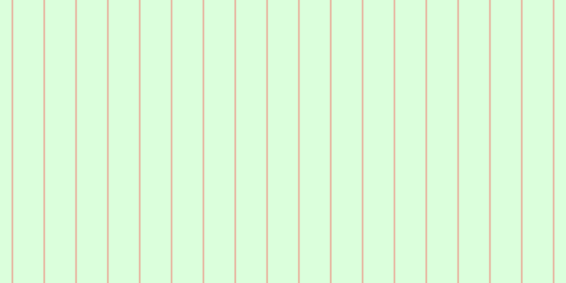 #71ff76 (25%), #eba393 vertical lines, two pixels wide, forty-three pixels apart