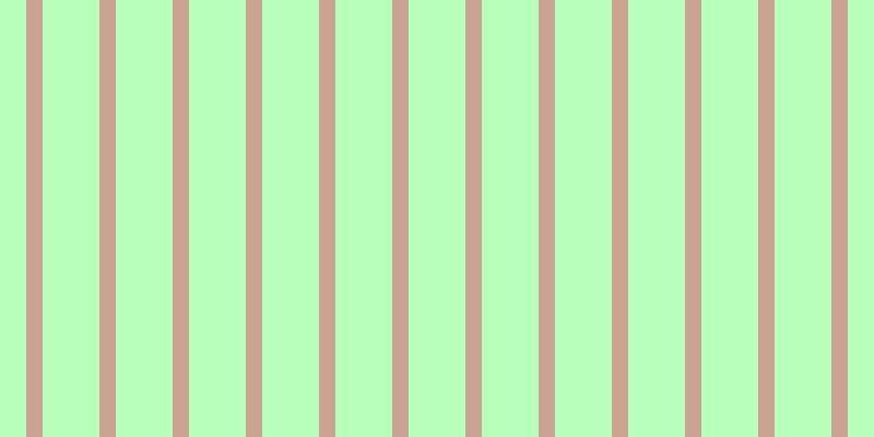 #71ff76 (50%), #caa393 vertical lines, fifteen pixels wide, fifty-two pixels apart