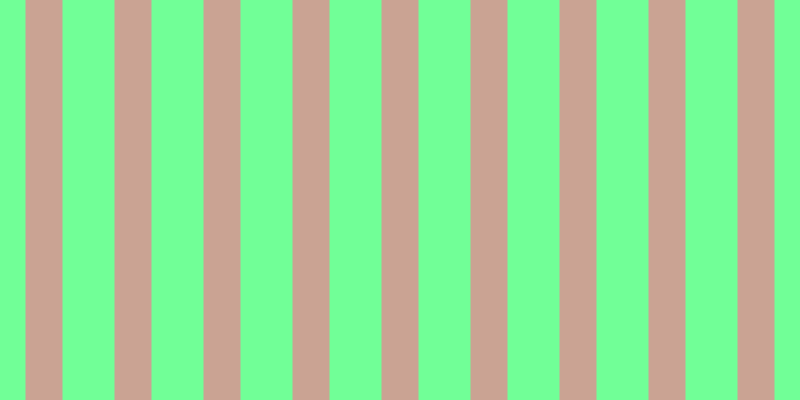 #71ff97, #caa393 vertical lines, thirty-seven pixels wide, fifty-two pixels apart