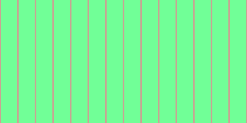 #71ff97, #caa393 vertical lines, five pixels wide, fifty-two pixels apart