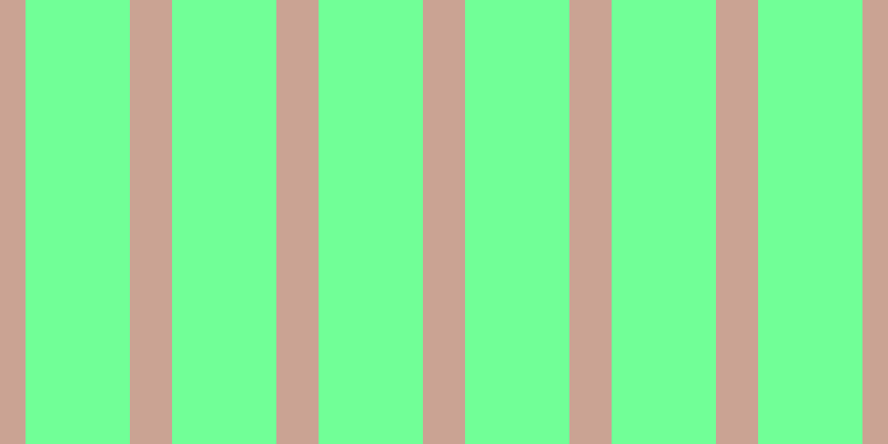#71ff97, #caa393 vertical lines, thirty-eight pixels wide, ninety-four pixels apart
