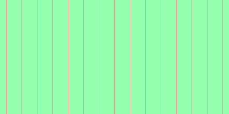 #71ff97 (75%), #eba393 vertical lines, two pixels wide, fifty-two pixels apart