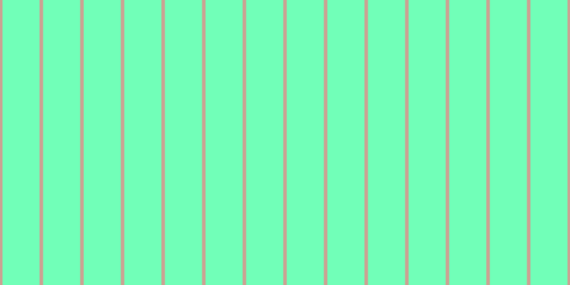 #71ffb8, #caa393 vertical lines, five pixels wide, fifty-two pixels apart