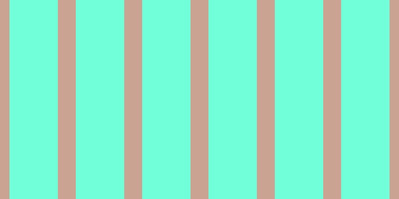 #71ffd9, #caa393 vertical lines, thirty-six pixels wide, ninety-seven pixels apart