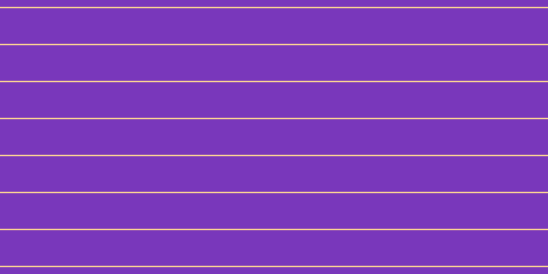 #7937bb, #fcd393 horizontal lines, two pixels wide, fifty-two pixels apart