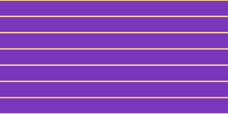 #7937bb, #fcd393 horizontal lines, five pixels wide, fifty-two pixels apart