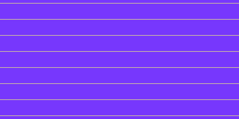 #7937fd, #dbd393 horizontal lines, two pixels wide, fifty-two pixels apart