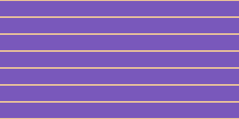#7958bb, #fcd393 horizontal lines, five pixels wide, fifty-two pixels apart