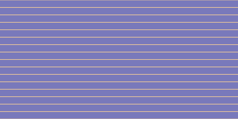 #7979bb, #fcd393 horizontal lines, two pixels wide, twenty-three pixels apart