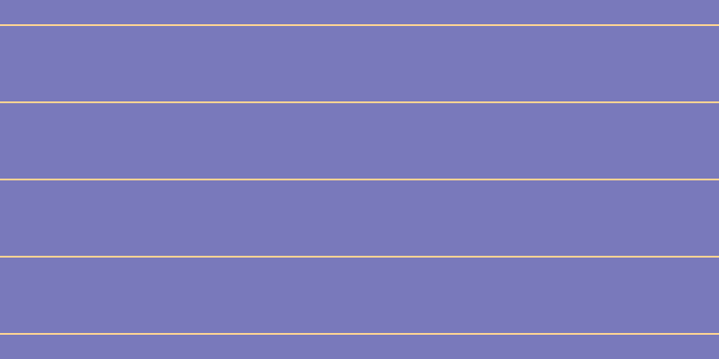 #7979bb, #fcd393 horizontal lines, two pixels wide, eighty-four pixels apart