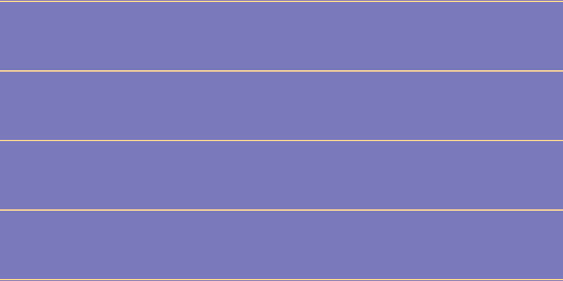 #7979bb, #fcd393 horizontal lines, two pixels wide, ninety-seven pixels apart