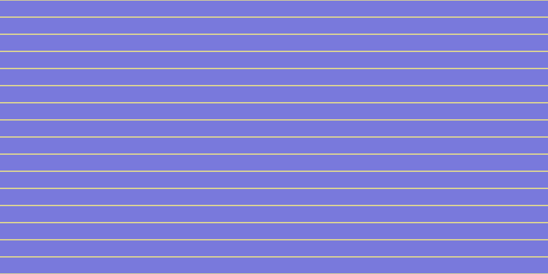 #7979dc, #dbd393 horizontal lines, two pixels wide, twenty-three pixels apart