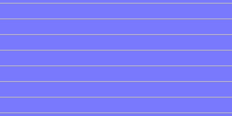 #7979fd, #dbd393 horizontal lines, two pixels wide, fifty-two pixels apart