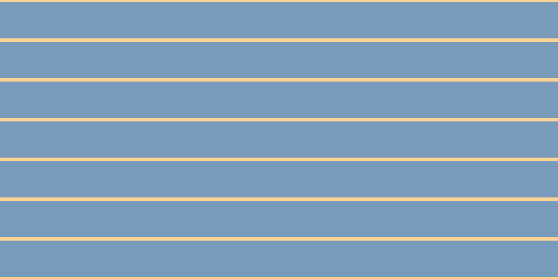#799abb, #fcd393 horizontal lines, five pixels wide, fifty-two pixels apart