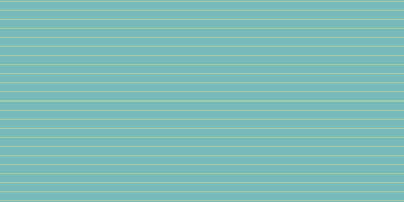 #79bbbb, #dbd393 horizontal lines, one pixels wide, seventeen pixels apart