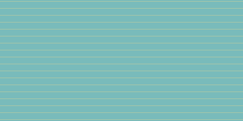#79bbbb, #dbd393 horizontal lines, one pixels wide, twenty-two pixels apart