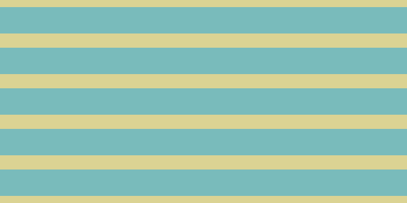 #79bbbb, #dbd393 horizontal lines, twenty-eight pixels wide, fifty-two pixels apart