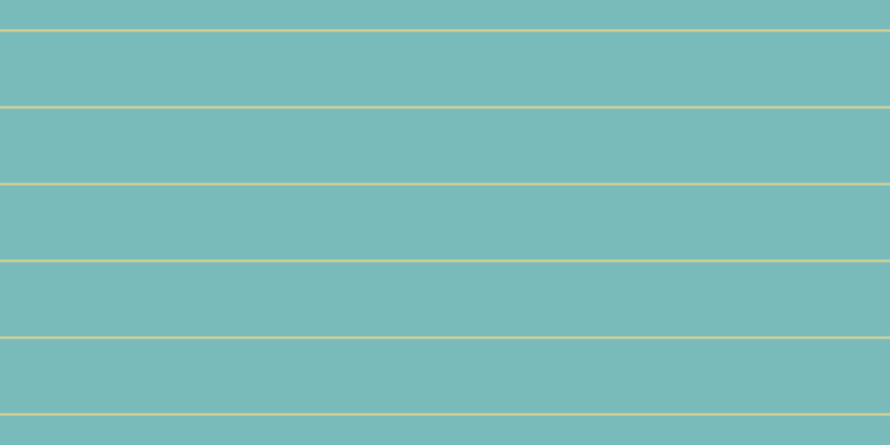 #79bbbb, #dbd393 horizontal lines, two pixels wide, sixty-seven pixels apart