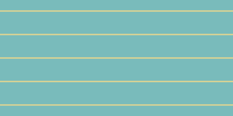 #79bbbb, #dbd393 horizontal lines, five pixels wide, seventy-six pixels apart